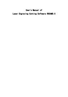 User s Manual of Laser Engraving Cutting Software Page (Page 1 / 9) RDCAM 5.0 Laser Engraving Cutting Software User Manual